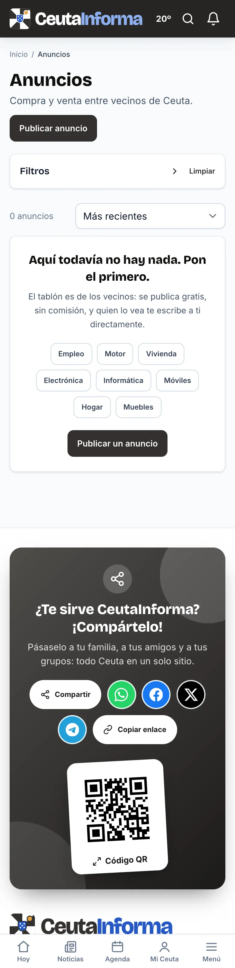 Tablón de anuncios