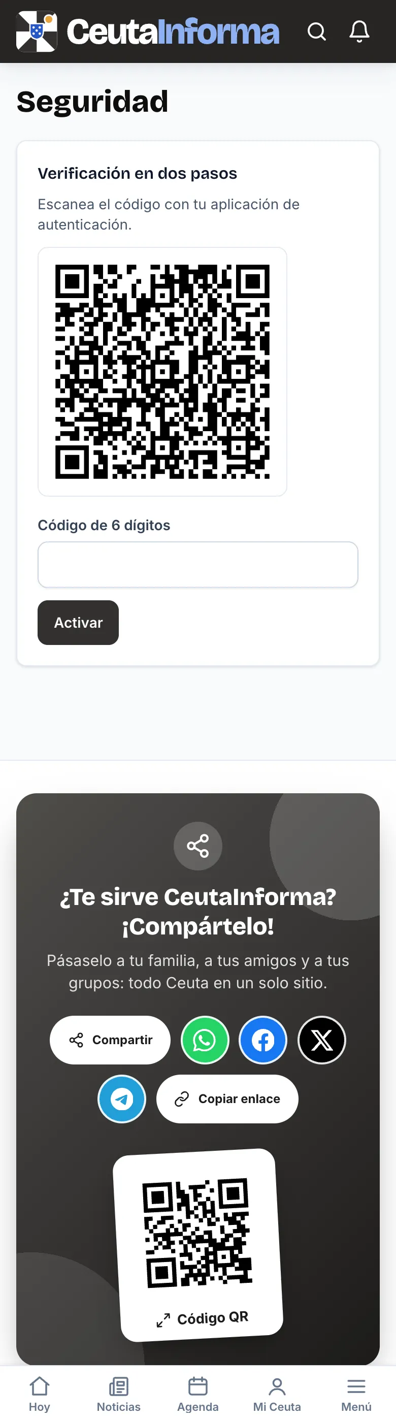 Seguridad: el código QR y el campo del código