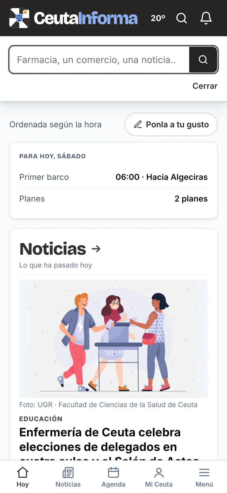 El buscador de la lupa, con lo más buscado