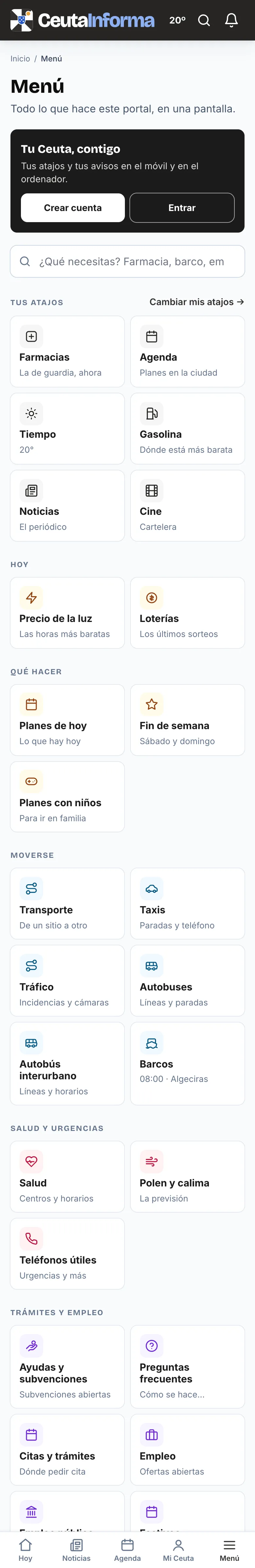 El Menú de CeutaInforma