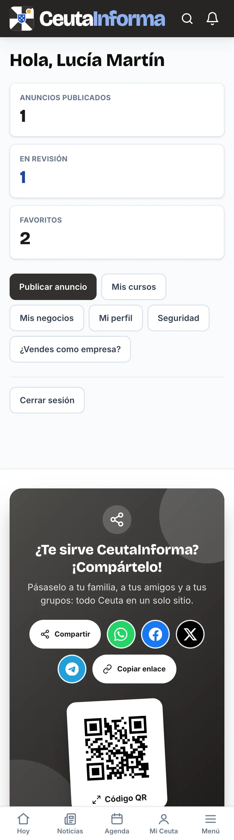 Mi cuenta