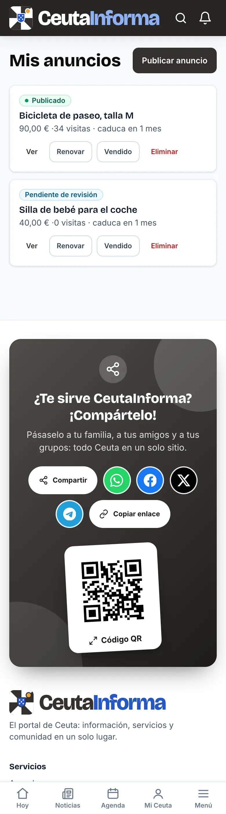 Mis anuncios