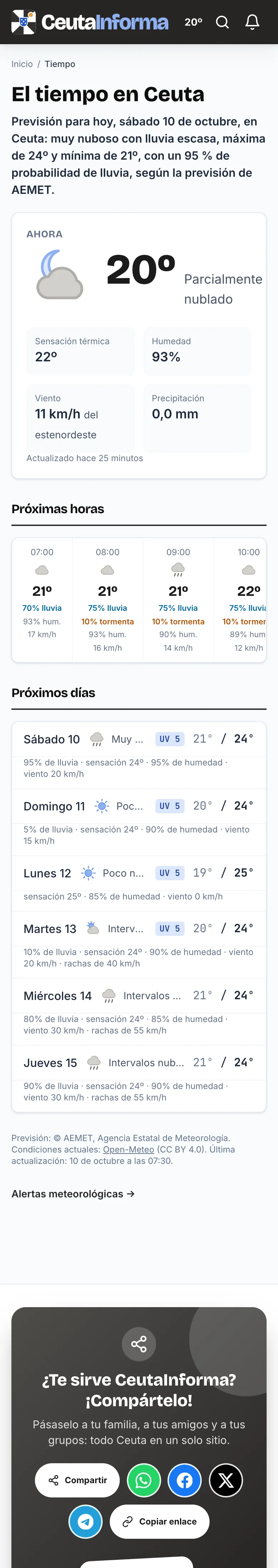 El tiempo
