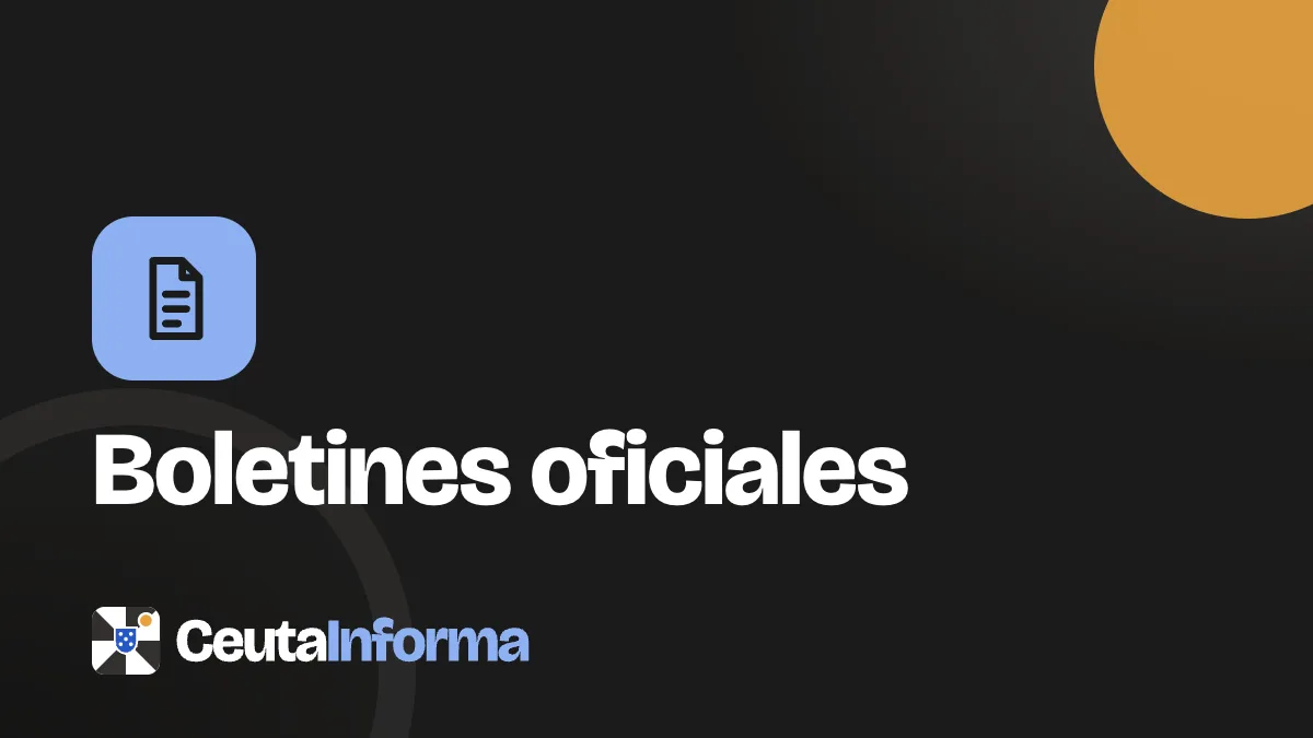 Boletines oficiales · CeutaInforma