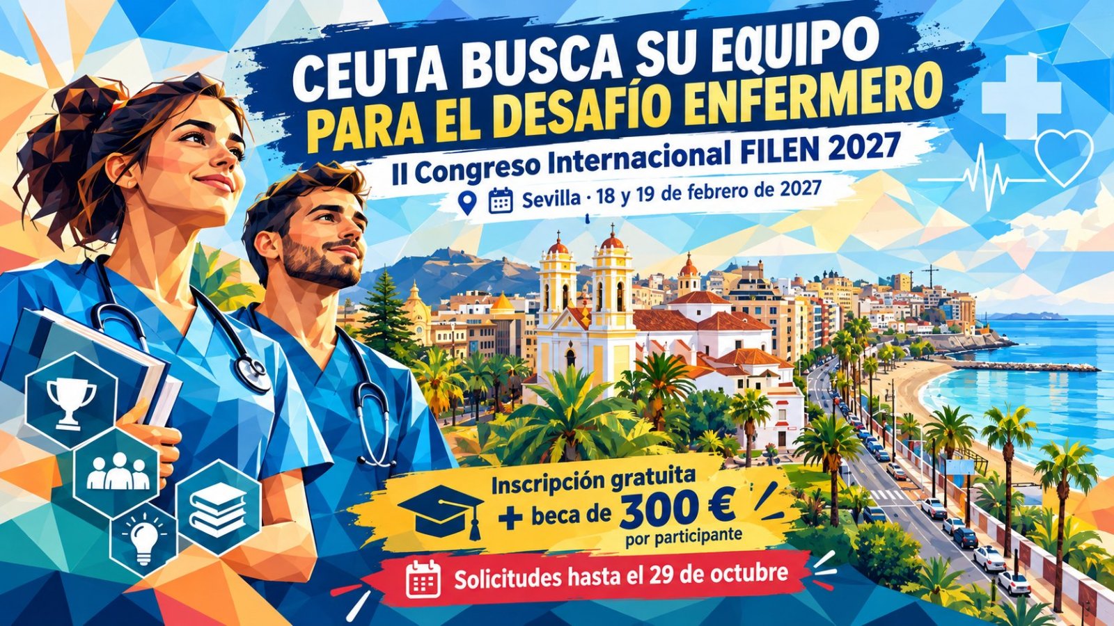 Imagen de la noticia: El Colegio de Enfermería busca representantes de Ceuta para el Desafío Enfermero 2027