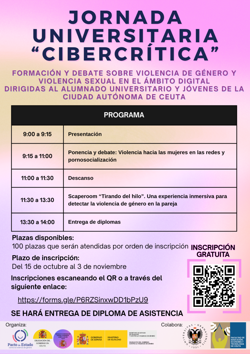 Imagen de la noticia: La Facultad de Ceuta abre la matrícula de una jornada sobre violencia de género digital